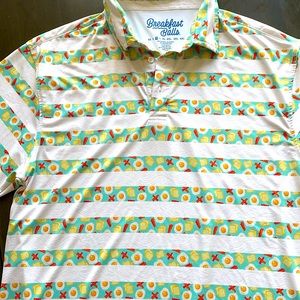 RSVLTS Breakfast Balls Golf Shirt M